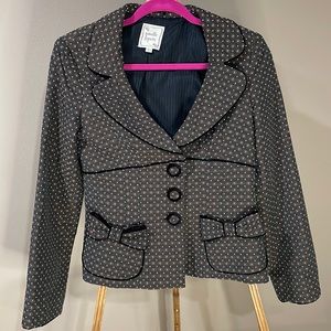 Nanette Lepore blazer. Beautiful trimmed with black velvet!